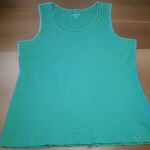 Kim Rogers Women's XL Ribbed Tank - Teal